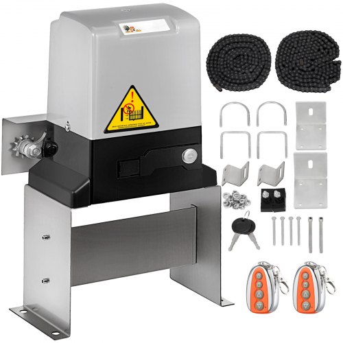 

VEVOR Apricancello Scorrevole 817 kg Cancello Scorrevole Apriporta con 2 telecomandi, Kit Ferramenta per Cancello Sicurezza, 360 W Velocità Viaggio 13 m/min Motore Elettrico per Cancello Scorrevole