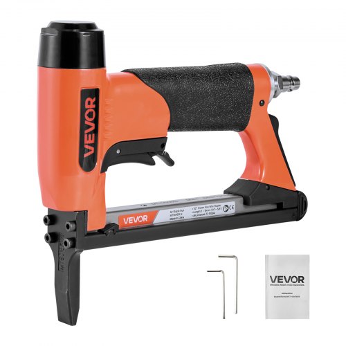 

VEVOR Chiodatrice Pneumatica, per Tappezzeria Calibro 20 a Becco Lungo per Punti Metallici a Filo Sottile Serie 50, Corona da 12,8 mm, Caricamento 110 Pezzi, Spillatrice Pneumatica per Tappezzeria