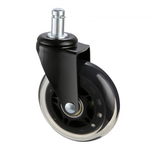 

VEVOR Set di Ruote Girevoli di Ricambio per Sedia da Ufficio da 5 Pezzi Diametro 76,2 mm, Ruote Pivotanti 5 Pezzi per Sedia da Computer per Carichi Pesanti per Pavimenti Capacità di Carico max. 59 kg