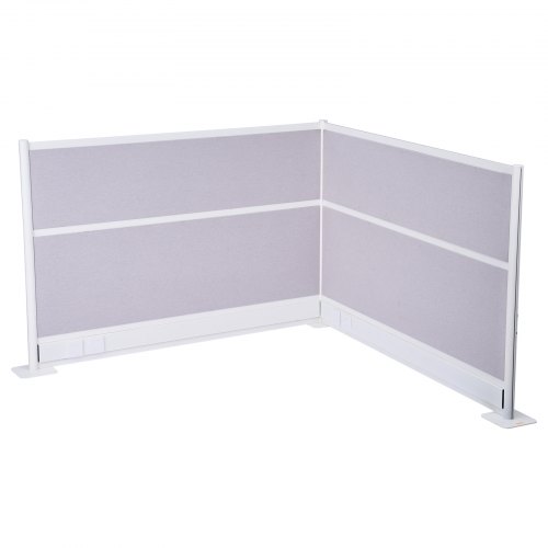 

VEVOR Divisori per la Privacy, Confezione da 2, Pareti Divisorie per Ambienti 1,83 m x 1,22 m, in PET con Coperture per Prese, Pannelli per la Privacy Indipendenti per Ufficio, Biblioteca, Scuola
