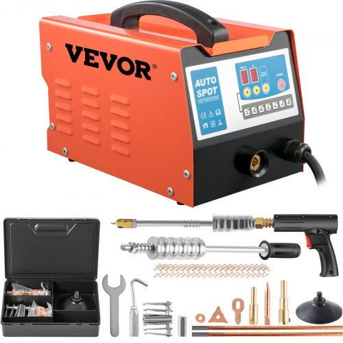 

VEVOR Kit Strumenti Riparazione di Ammaccature su Carrozzeria PL-80NS, 2.2KVA 3800A, Estrattore per Ammaccature, Strumento per Riparare Ammaccature, Dent Puller Machine Saldatore a Punti per Lamiera