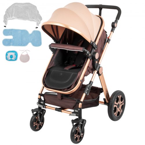 

VEVOR Passeggino pieghevole 3 in 1 Passeggino antiurto Combinazione passeggino multifunzionale