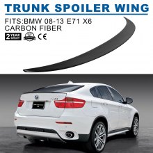 New For 08-13 BMW E71 X6 Liftback Rear Trunk Boot Spoiler Wing Deck Carbon Fiber CF