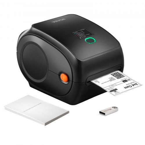 

VEVOR Stampante Termica per Etichette 4 x 6 Codice a Barre Risoluzione 300 DPI, Connessione USB / Bluetooth, Etichettatrice Termica 150 mm/s Compatibile a IOS/Android/Windows/MAC OS/Linux/Chromebook