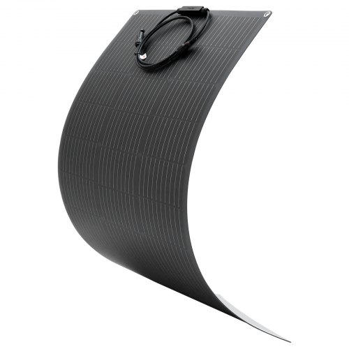 

VEVOR Pannello Solare Monocristallino Semi-Flessibile da 100 W, Caricabatterie Mono Off-Grid con Alta Efficienza con Uscita MC4, Impermeabile IP67 per Superfici Curve di Cabine di Camper e Auto