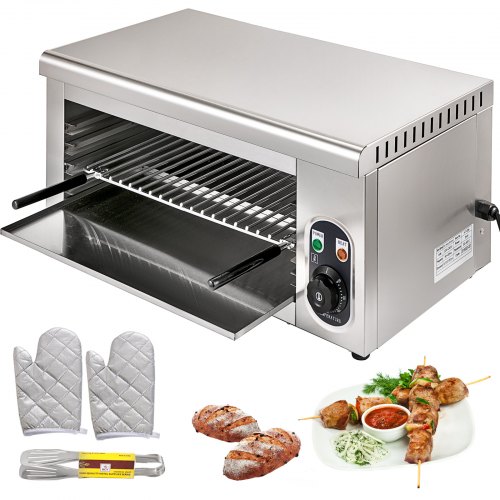 VEVOR Griglia Tostiera Elettrica 2 Kw Forno Elettrico A Griglia Salamandra  Regolabile | VEVOR IT