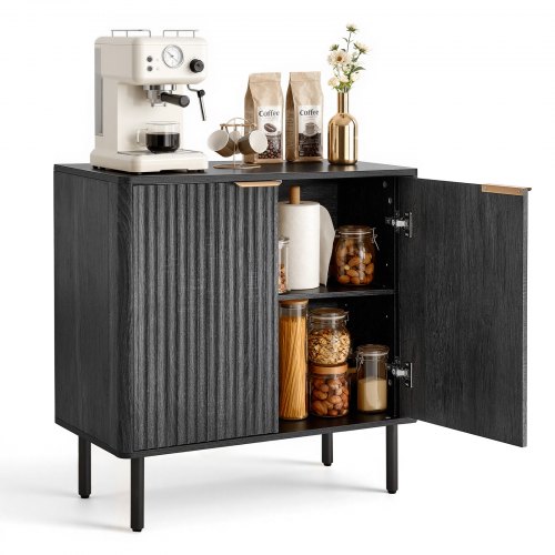

VEVOR Armadietto Portaoggetti da Salotto con 2 Ripiani, Credenza Mobile Contenitore in Stile Medievale per Soggiorno, Mobiletto Portaoggetti 80 x 37,5 x 80 cm Capacità di Carico del Tavolo 30 kg