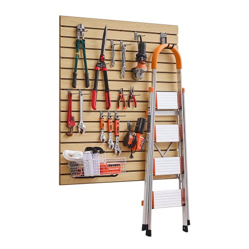 

VEVOR Pannelli per Pareti a Doghe da 1220 x 1220 mm Parete a Doghe in MDF per Garage con Disegno Modulare, con Struttura di Accoppiamento e Taglio Fai da Te, Adatto per Stoccaggio e l'Esposizione