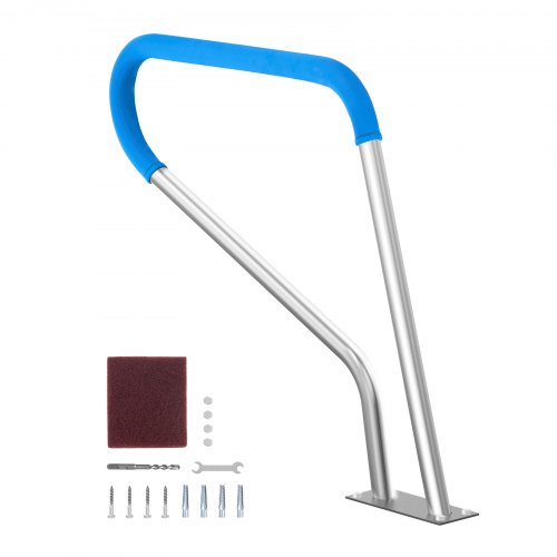 

VEVOR Corrimano per Piscina 990 x 812 mm Ringhiera per Piscina in Acciaio Inossidabile con Piastra di Base per Piscine Interne Esterne, Ringhiera di Sicurezza per Piscina con Copertura Maniglia