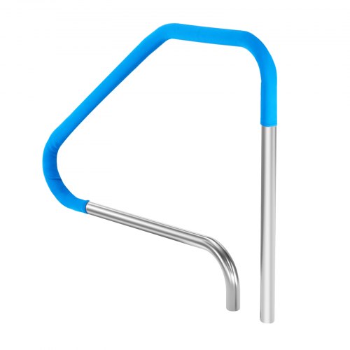 

VEVOR Corrimano per Piscina 1165 x 935 mm Ringhiera per Piscina in Acciaio Inossidabile (Prefabbricato) per Piscine Interne ed Esterne, Ringhiera per Piscina per Ponti, con Copertura Maniglia Blu
