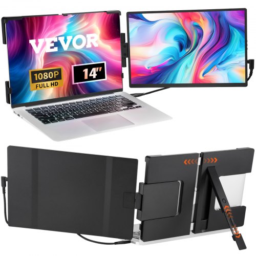 

VEVOR Prolunga Schermo Laptop Monitor Portatile 355 mm HD 1080P 330-431 mm