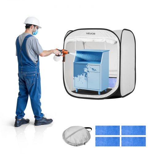 

VEVOR Tenda per Cabina di Verniciatura a Spruzzo Portatile Area Lavoro 72x72,5x5 cm, Tenda per Verniciatura a Spruzzo Cabina Pieghevole Pop-up per Modelli Piccoli, Progetti Fai-da-te