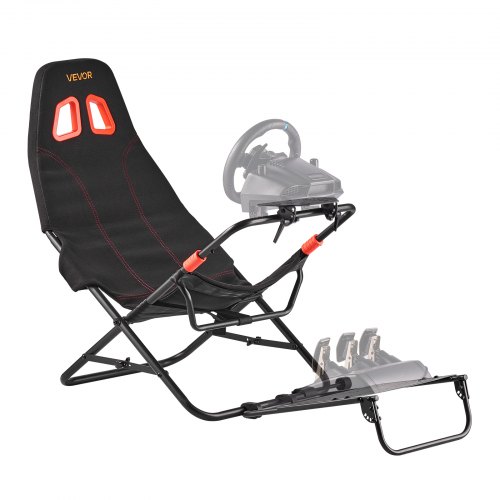

VEVOR Supporto per Volante da Corsa Portatile, Pieghevole e Regolabile, Larghezza Interna del Sedile di 470 mm, Logitech G923/G920/G29, Thrustmaster T248P, Fanatec, Hori, Mad Catz, Nero