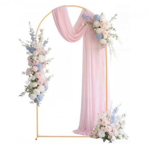 

VEVOR Supporto per Fondale ad Arco in Metallo da 2,2 x 1,2 m, Struttura Stabile, Facile da Montare, Set di Fondali ad Arco per Feste per Matrimoni, Feste di Compleanno, Decorazioni per Cerimonie