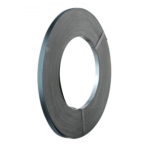 

VEVOR Rotolo di Reggia per Imballaggio in Acciaio, 500 m x 19 mm x 0,55 mm Reggia Metallica Portatile Resistente, Resistenza alla Rottura 770 kg Rotolo per Reggia per Pallet per Carichi Pesanti, Nero