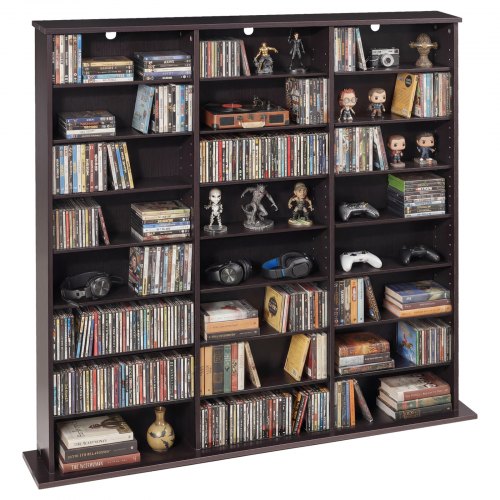 

VEVOR Mobiletto Armadietto Porta DVD CD Libri Giochi Multimediale 24 Scomparti 8 Ripiani, Armadio Autoportante Salvaspazio per CD Dischi di Giochi 142 x 22 x 130 cm per Studio Soggiorno Casa Ufficio