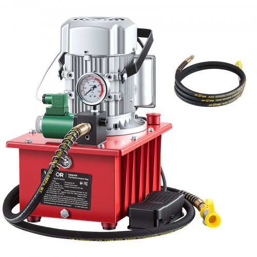 

VEVOR Pompa Idraulica Elettrica 750 W a Effetto Singolo 10000 PSI, Pompa Elettroidraulica con Interruttore a Pedale, Centralina Idraulica con Serbatoio Olio Capienza 8 Litri per Punzonatrua Piegatura