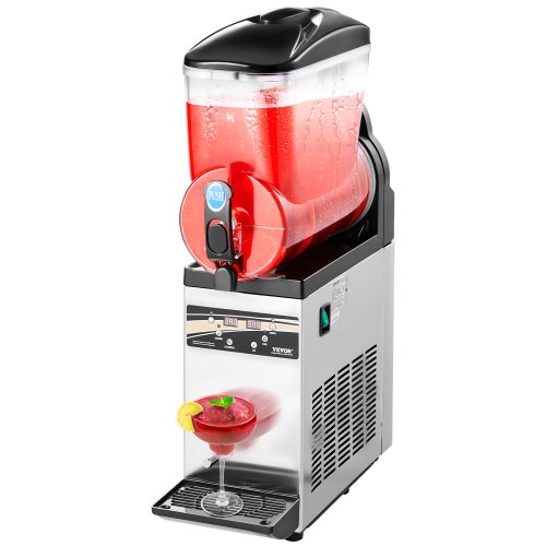 

VEVOR Macchina per Bevande Ghiacciate Commerciale, Macchina per Bevande Fredde da 15 Litri Drink Frullati Margarita in Acciaio Inox, Frullatore per Slush per Feste Ristoranti, Caffetterie, Bar