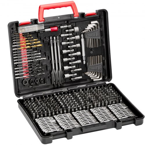 

VEVOR Set di Punte da Trapano 318 Pezzi, Set di Punte da Trapano e Cacciavite, Set di Punte da Cacciavite Adatte per Foratura di Metallo, Kit Combinato Assortiti in Custodia per Trasporto Organizzata