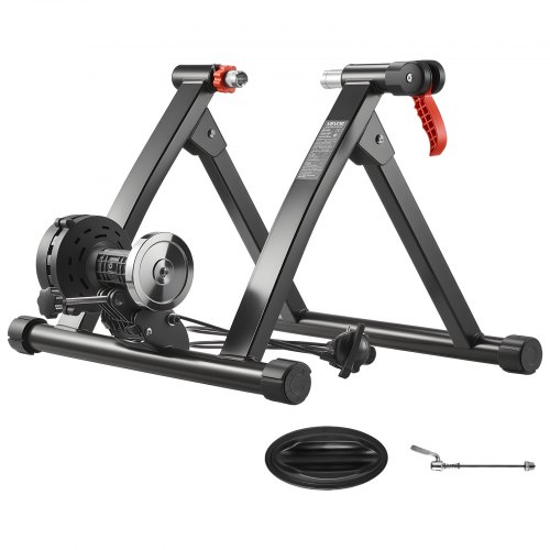 

VEVOR Rullo per Allenamento Bici per Ruote da 660,4-736,6 mm / 700C, Resistenza a 6 Livelli, Allenatore a Rulli per Bicicletta Pieghevole con Sgancio Rapido e Cuscinetto per Ruota Anteriore, Nero