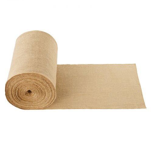 

VEVOR Rotolo di Tessuto di Juta, 355 mm x 45,7 m 50 x 50 Rotoli di Tessuto di Juta Naturale ad Alta Densità, Rotolo di Tessuto di Juta per Avvolgere Alberi, per Decorazioni, Artigianato, Matrimonio