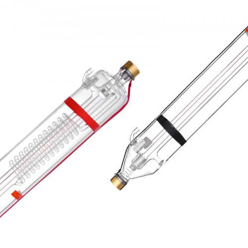 

VEVOR Tubo Laser CO2 100 W, Tubo per Incisione Laser in Vetro Borosilicato, Lunghezza 1450 mm, Diametro Esterno 80 mm, con Testa in Metallo, Fili Precollegati, per Macchina Taglio e Incisione Laser