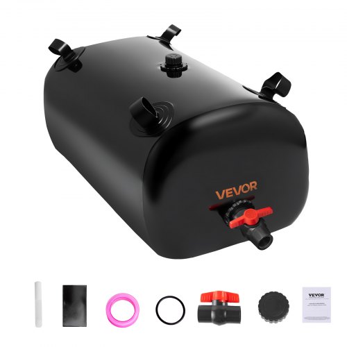 

VEVOR Sacca di Stoccaggio dell'Acqua, Serbatoio di Stoccaggio dell'Acqua da 113 L, Sacca Morbida Ispessita, Pieghevole e Portatile per Irrigazione del Giardino, Campeggio, Camper, Nero