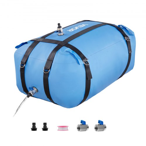 

VEVOR Sacca di Stoccaggio dell'Acqua, Sacca d'Acqua Morbida in TPU di Capacità da 132 L, Contenitori per l'Acqua Portatili e Pieghevoli, per Camper a Prova di Perdite e Resistente all'Usura