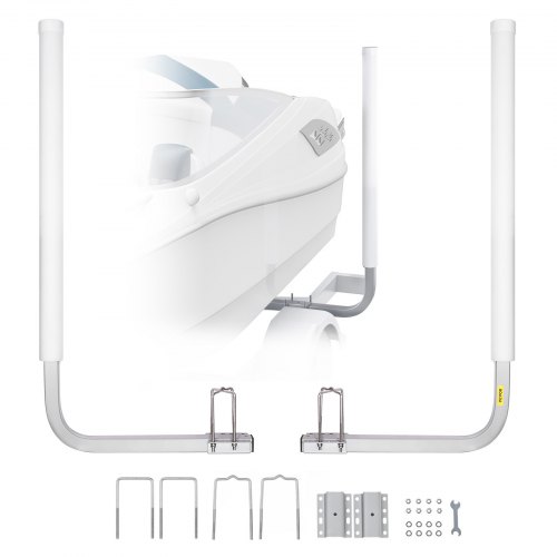 

VEVOR Guide con Tubo PVC per Rimorchio per Barca 1590 mm Larghezza Regolabile 300 mm Guida di Lancio per Imbarcazioni in Acciaio Galvanizzato PVC per Imbarcazioni Gommoni Canoe Gommoni Barche Pesca
