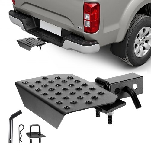 

VEVOR Pedana per Gancio di Traino per Ricevitori da 50,8 mm, Modello T con Capacità di Carico di 158,7 kg, Gradino Antiscivolo con Set di Perni e Stabilizzatore, per Camion, SUV e Rimorchi