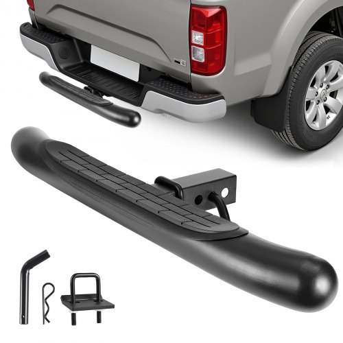 

VEVOR Pedana Posteriore per Ganci da Traino, Modello a Tubo Curvato con Capacità di Carico 158,7 kg, Gradino Antiscivolo per Gancio di Traino con Set di Perni e Stabilizzatore, per Camion, SUV