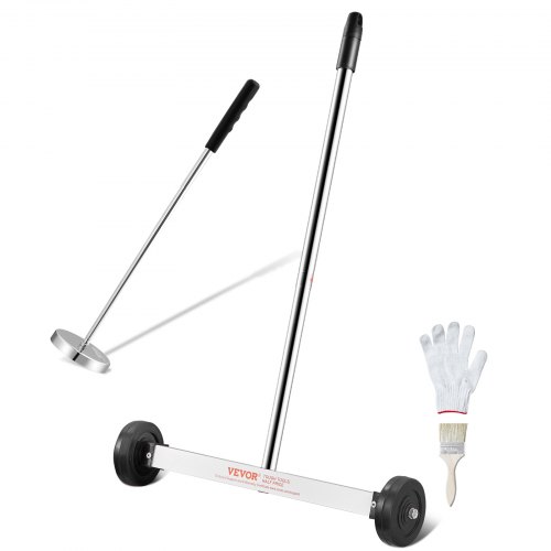 

VEVOR Spazzatrice Magnetica con Ruote 38cm Capacità max. 3,6kg, Strumento di Raccolta Magnetico Estensibile, Maniglia Regolabile, Spazzatrice Magnetica Raccogliere Chiodi Viti da Officina Garage