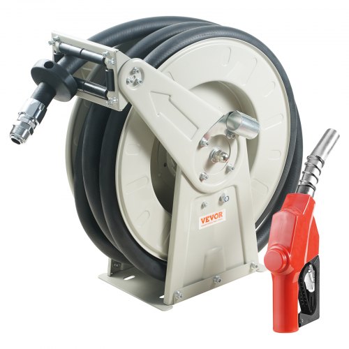 

VEVOR Avvolgitubo Carburante, 25,4 mm x 10 m, Avvolgitubo Diesel Retrattile 300 PSI in Acciaio al Carbonio con Ugello Carburante NPT1", Tubo in Gomma NBR per Camion Cisterna di Veicoli 475 x 305 x 529mm