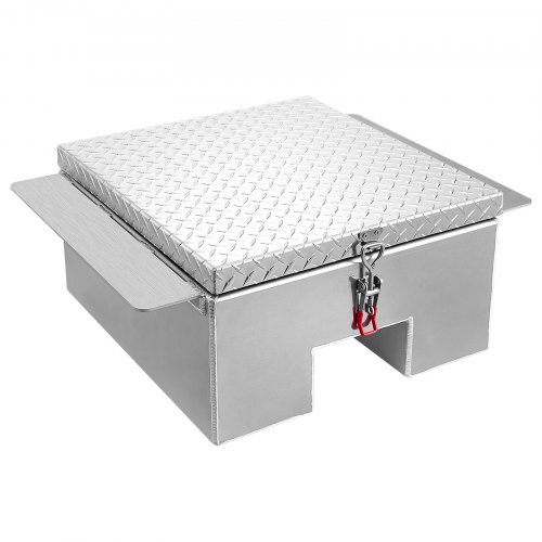 

VEVOR Cassetta per Pianale di Camion, in Alluminio con Piastra Diamantata, Cassetta degli Attrezzi Sottoscocca, Supporta 100 kg, per Pick-up, Camper, Rimorchio, 770 x 610 x 310 mm, Argento