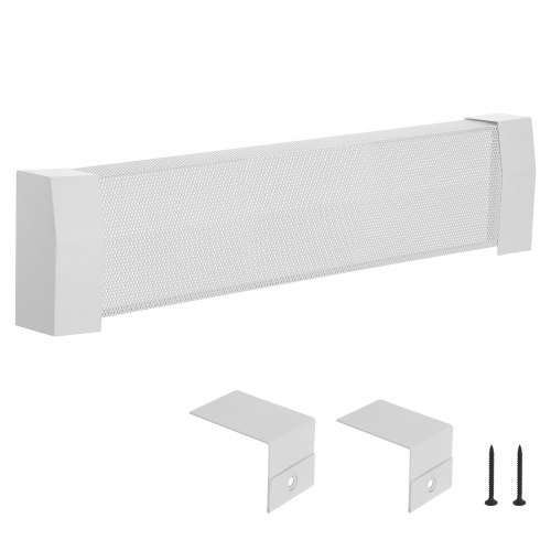 

VEVOR Copritermosifone, Profilo Angolare per Battiscopa Riscaldante, Serie Premium da 917 mm, Copritermosifone Elettrico Standard per Ristrutturazioni Domestiche, in Acciaio Resistente, Bianco
