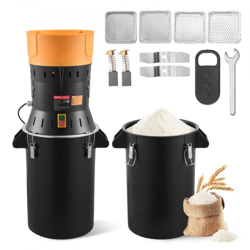 

VEVOR Macchina per Polverizzazione Cereali Spezie Grano ad Alta Potenza da 600 W, Polverizzatore da 25 Litri con Lame Affilate Zincate, per Cereali Secchi, Spezie, Chicchi di Caffè, Mais e Pepe