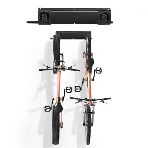 

VEVOR Portabiciclette Supporto Regolabile da Parete per 2 Biciclette 431 mm