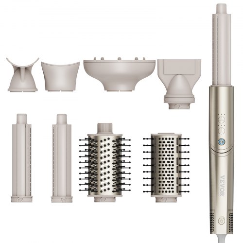 

VEVOR Ferro Arricciacapelli, Set Ferro Arricciacapelli in Ceramica 1,25 Pollici Multifunzione per Capelli Asciutti/Lisci/Ricci/Voluminosi, Ferro Arricciacapelli per Tutti Tipi di Capelli Fai-da-te