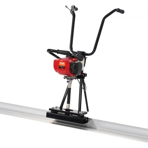 

VEVOR Massetto elettrico per calcestruzzo gassato, 1830 mm, kit galleggiante barra bordo dritto in alluminio, alta efficienza 6500 giri/min, finitura cementizia 4 tempi