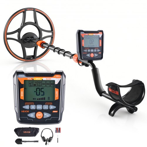 

VEVOR Metal Detector per Metalli con Display LCD, Bobina di Ricerca Impermeabile IP68 Profondità di Rilevamento 304,8 mm Frequenza Operativa 5,8 kHz, Kit Rilevatore d'Oro Metalli Bosco Spiaggia