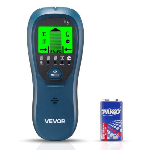 

VEVOR Rilevatore di Montanti da Parete, Scanner Elettronico da Parete, Sensore con Display LCD ad Alta Definizione, Allarme Acustico, Sensore per Rilevamento per Cavi Elettrici, Blu