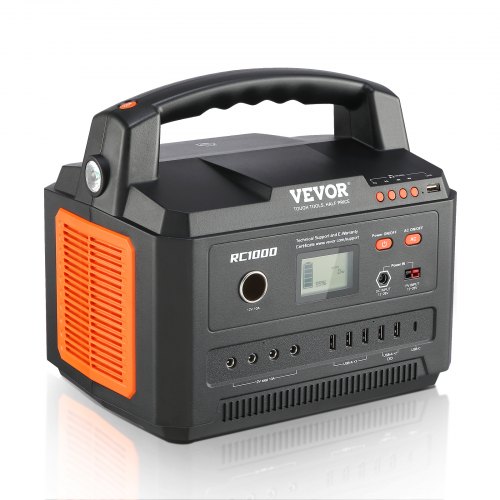 

VEVOR Generatore Portatile Elettrico 10000W max. 999WH 12 Porte per Dispositivo Funzione Diffusore Bluetooth Attività all'Aperto Campeggio Picnic, Centrale Elettrica Portatile Ricaricabile Campeggio