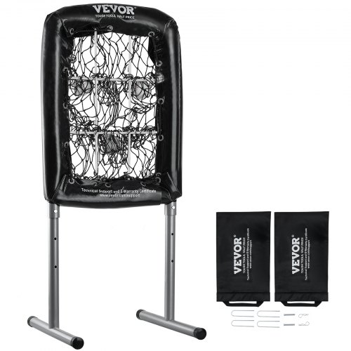 

VEVOR Rete di Battuta per Sofetball Baseball 9 Buche 50,8 x 74 cm Allenamento, Rete Portatile per Lanci di Baseball 3 Livelli Regolabile in Altezza Sistema per Lanci Battute Allenamento su Prato