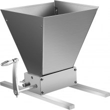 VEVOR Frantoio per Malto di Grano DY-168 da 8 libbre / min Frantoio per Grano in Acciaio, Regolabili per Produzione di Birra a Casa, Smerigliatrice Manuale per Frantoio 9 Libbre Frantoio per Cereali