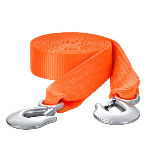 

VEVOR Cinghia di Traino per ATV con Ganci, 50,8 mm x 6,1 m Capacità di 7711 kg Corda di Recupero Resistente con Ganci di Sicurezza per Camion e Veicoli, Accessorio di Traino per l'Assistenza Stradale