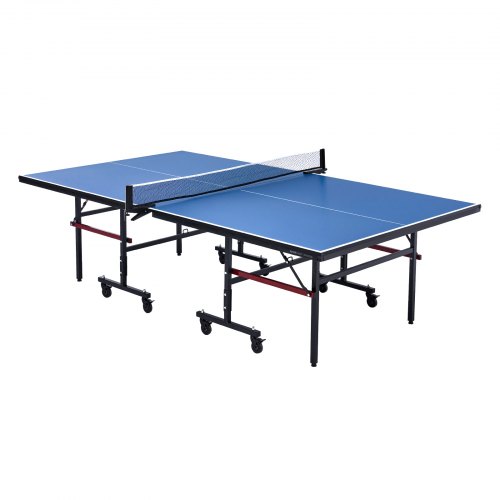 

VEVOR Tavolo da Ping Pong Pieghevole in MDF per Interni, Tavolo da Ping Pong Portatile, con Rete a Morsetto Rapido e Ruote Bloccabili, Gioco da Ping Pong, Montaggio Facile, Piani del Tavolo da 18 mm