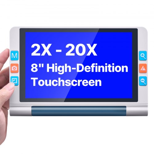 

VEVOR Lente d'Ingrandimento Digitale, 203 mm per Versione Bassa, Ausilio di Lettura Elettronico 2X a 20X con Obiettivo HD con Messa a Fuoco Automatica da 13 MP, 26 Modalità Colore, Uscita HDMI