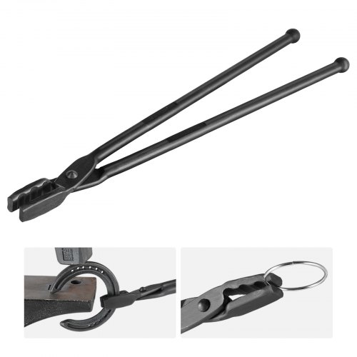 

VEVOR Pinza da Fabbro Lunghezza Totale da 46 cm Pinza da Fabbro Stile a Bocca di Lupo, Pinza Forgiata in Acciaio al Carbonio, Attrezzatura per Officina Artigianale del Fabbro, Pinza da Fabbro 1 Pezzo