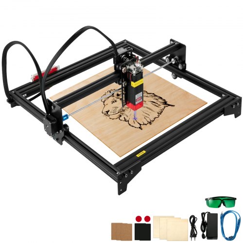

VEVOR Macchina per Incisione Laser, 410 x 400 mm Potenza 5,5 W 6000 mm/min Incisione Laser in Lega di Alluminio per Carta, Legno, Pelle, Stoffa, Plastica, Acrilico, Superficie Metallica Verniciata
