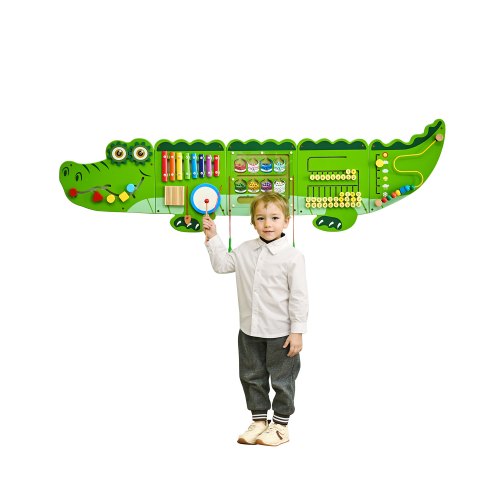 

VEVOR Pannelli Parete con Attività Coccodrillo Sensoriale Giochi Bambini 1590 mm